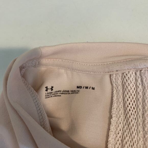 Under Armour Shirt Womens M Medium Lt Pink Loose Unstoppable Move Light Radial - Picture 8 of 13